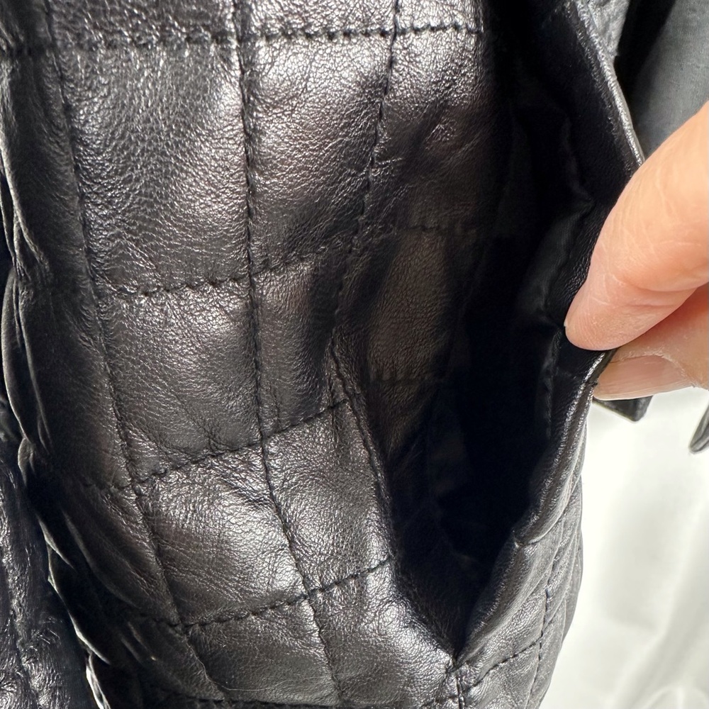 Pendleton Black Leather Jacket, Size Large (0052) - image 7